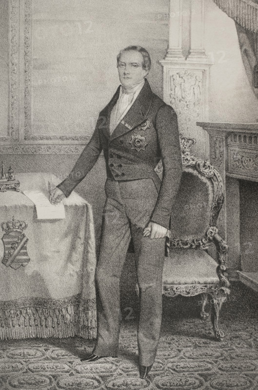 Frederick Augustus II of Saxony, (1797-1854), King of Saxony (1836-1854), 1852. Creator: Adolfo Martinez.