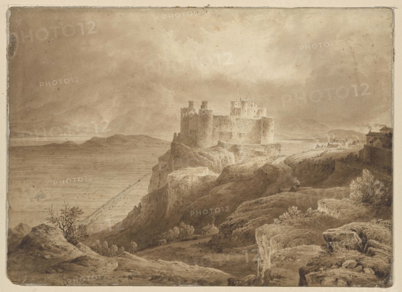 Harlech Castle, c18th century. Creator: Unknown.
