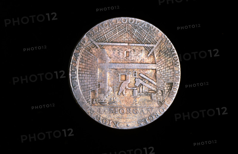 18th century token: Carmarthen ironworks, 1792. Creator: John Gregory Hancock.