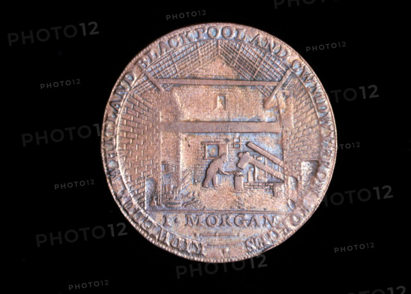 18th century token: Carmarthen ironworks, 1792. Creator: John Gregory Hancock.