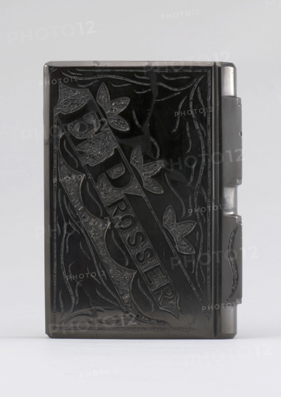 Coal carved in shape of a book, 1900s. Creator: Unknown.