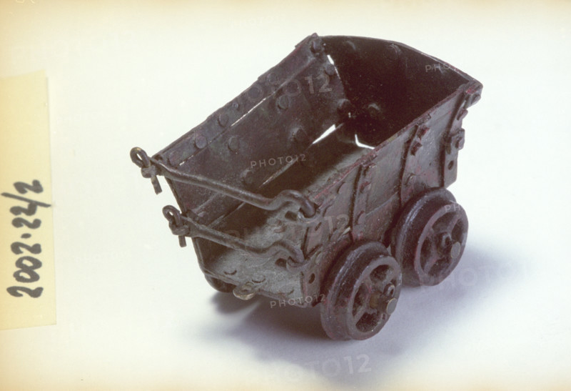 Coal Tram Model (brass), 1910s. Creator: Unknown.