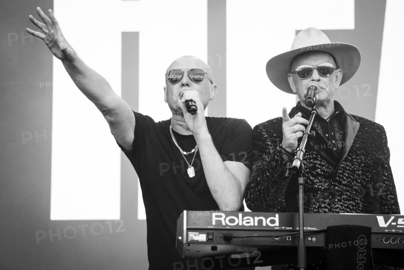 Glenn Gregory and Martin Ware, Heaven 17 live at Heritage Live, Audley End House, Essex, Aug 2023. Creator: Annapaola Marchesani.