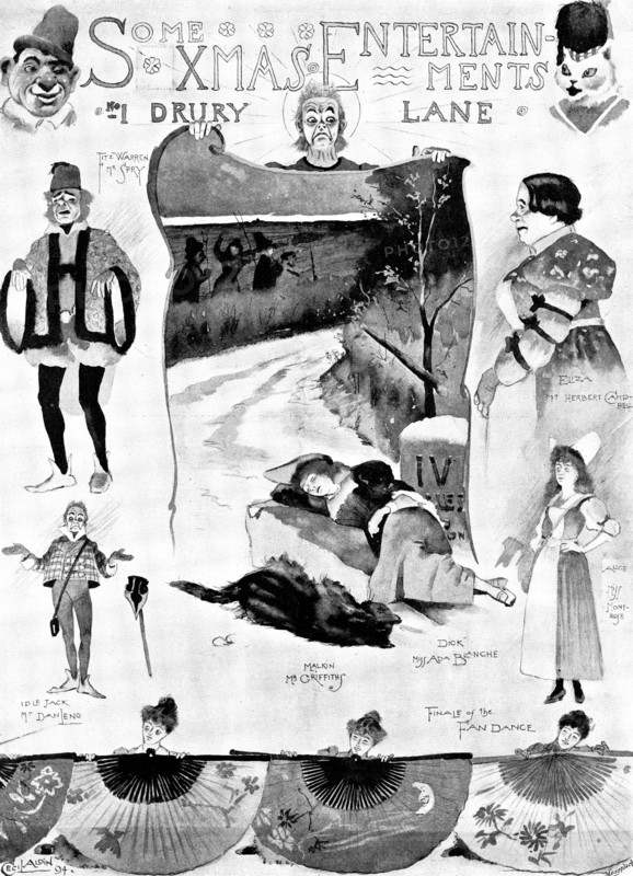 Dick Whittington,'' at Drury Lane Theatre, 1895.
