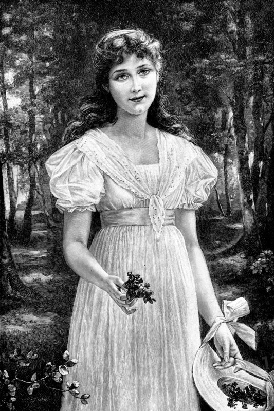 Violets, by Otto Lingner, 1895. ' Creator: Berlin Photographic Co.