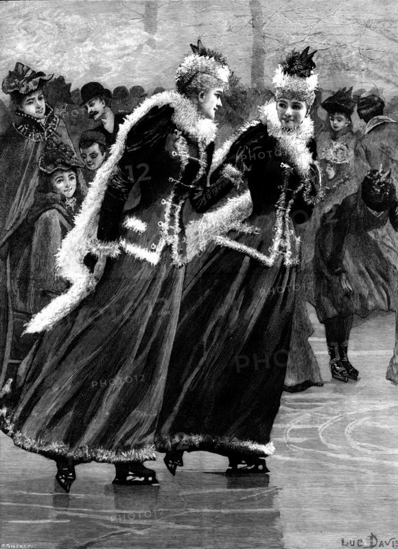 Sisters - drawn by Lucien Davis, 1895. Creator: R. Taylor.