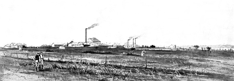 The Buffelsdoorn Mine: general view of Buffelsdoorn Works, 1895. Creator: George Meisenbach.