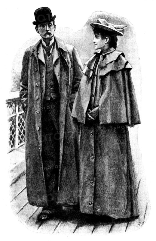 Eve's Ransom...Polly walked the deck with Hilliard, 1895. Creator: George Meisenbach.