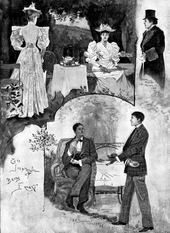 The Importance of Being Ernest, Mr. Oscar Wilde's new play at the St. James's Theatre, 1895. Creator: George Meisenbach.