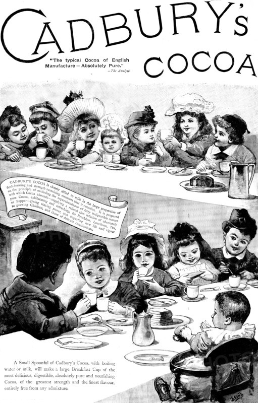 Advertisement for Cadbury's Cocoa, 1895. Creator: Unknown.