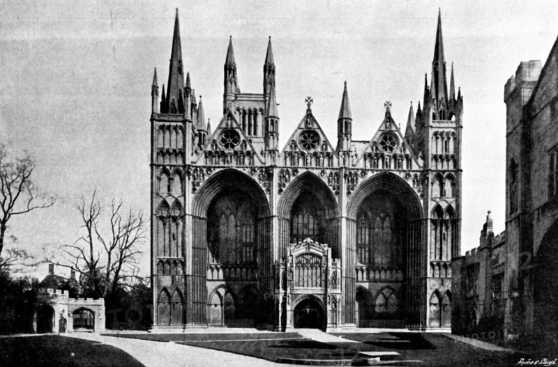 The Cathedrals of England: Peterborough Cathedral, 1895. Creator: Francis Frith & Co.