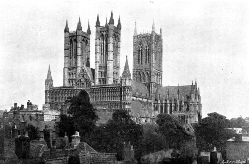 The Cathedrals of England: Lincoln Cathedral, 1895. Creator: Francis Frith & Co.