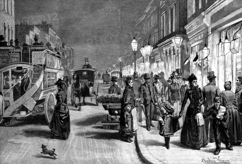 London After Dark, 1895. Creator: Unknown.