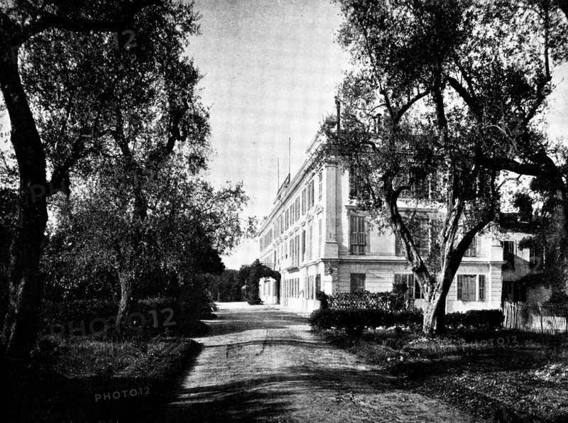 The Queen's Visit to Cimiez: Grand Hótel de Cimiez, occupied by the Queen, 1895. Creator: Jean Gilletta.
