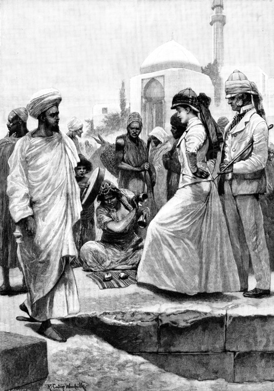 A Street Conjurer in Algiers, 1895. Creator: P Naumann.