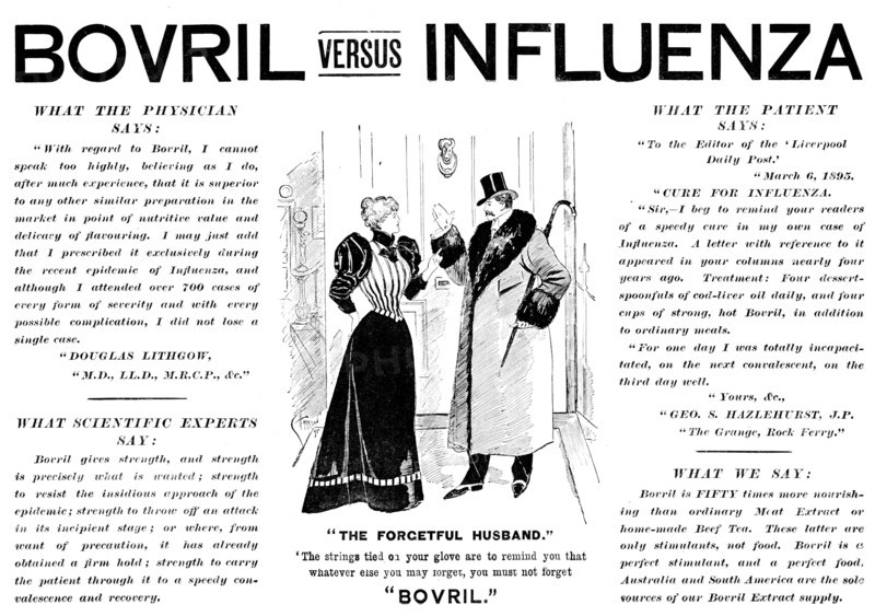 Advertisement for Bovril, 1895. Creator: Unknown.
