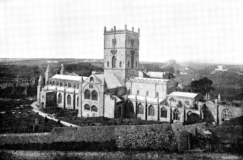 The Cathedrals of Great Britain: St. David's Cathedral, 1895. Creator: Francis Frith & Co.