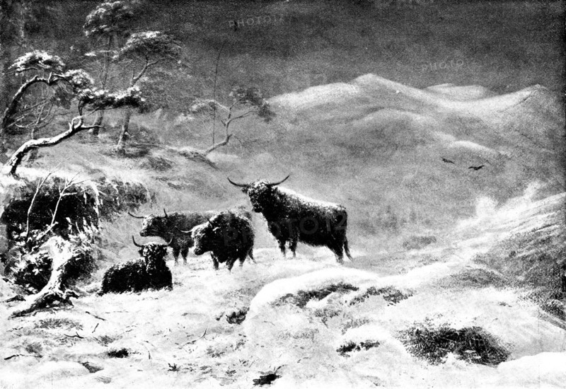 A Storm on Ben Lawers by John J. Richardson, 1895. Creator: Unknown.