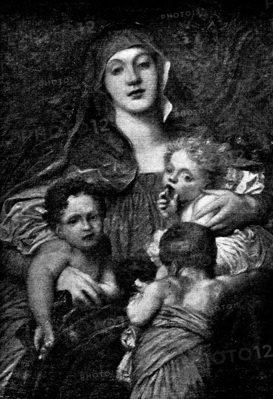 Pictures from the New Gallery: Charity - G. F. Watts, 1895. Creator: George Meisenbach.