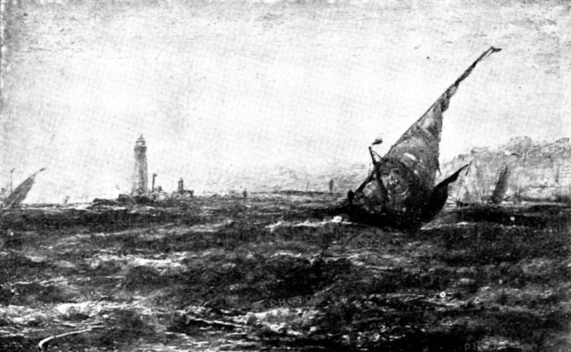 Pictures from the New Gallery: Entrance to Tarifa, Coast of Spain - Edwin Hayes, 1895. Creator: George Meisenbach.