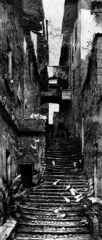 Pictures from the New Gallery: The Pigeons' Resort: Varenna, Lake of Como - C. T. G. Formili, 1895. Creator: Unknown.