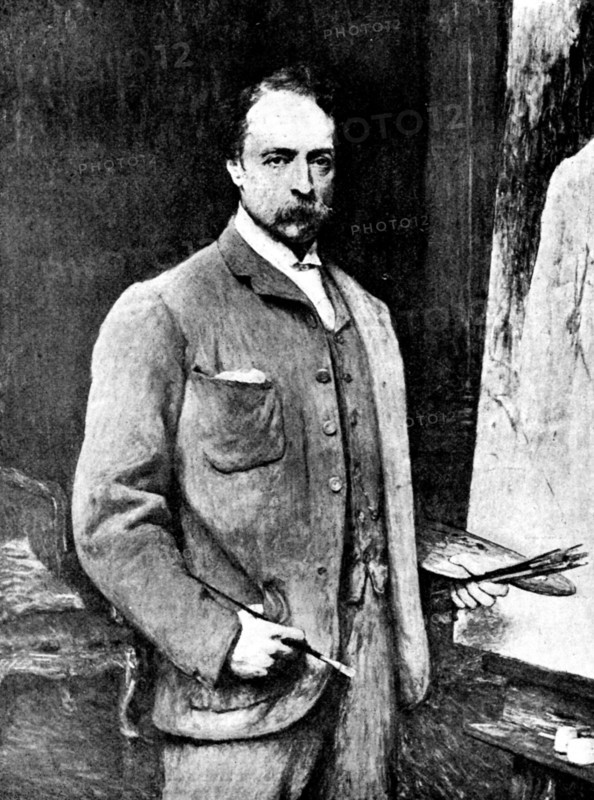 Our Leading Academicians, painted by themselves: Mr. William Quiller Orchardson, R.A., 1895. Creator: Unknown.