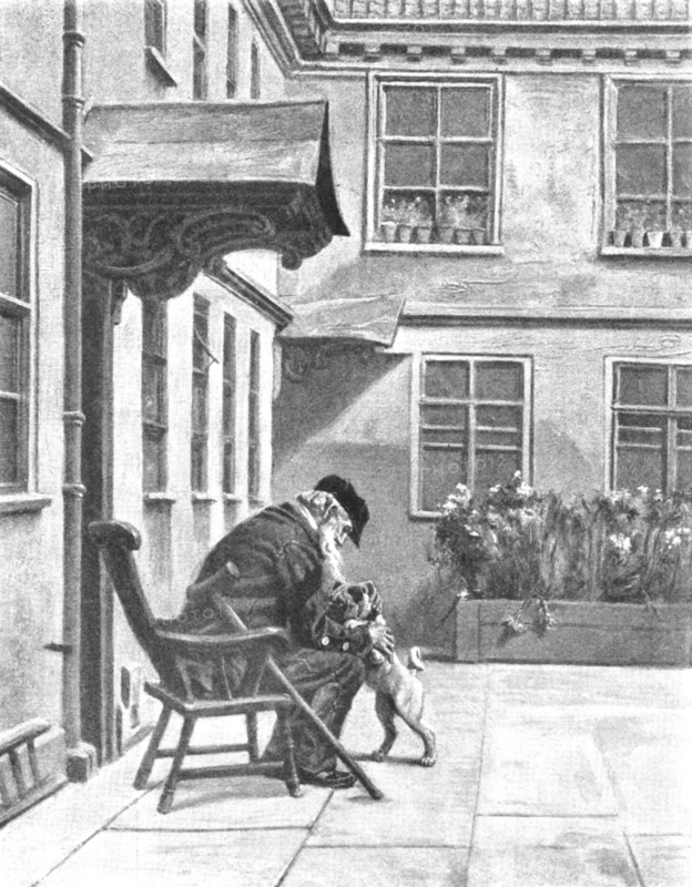 Pictures from the Royal Academy; The Mourners: Sailors' Home, Bristol - E. Crowe, R.A., 1895. Creator: George Meisenbach.