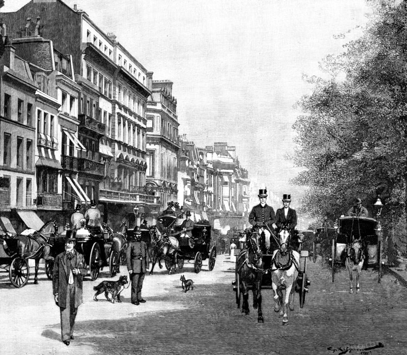 The London Season: Piccadilly, 1895. Creator: P Naumann.