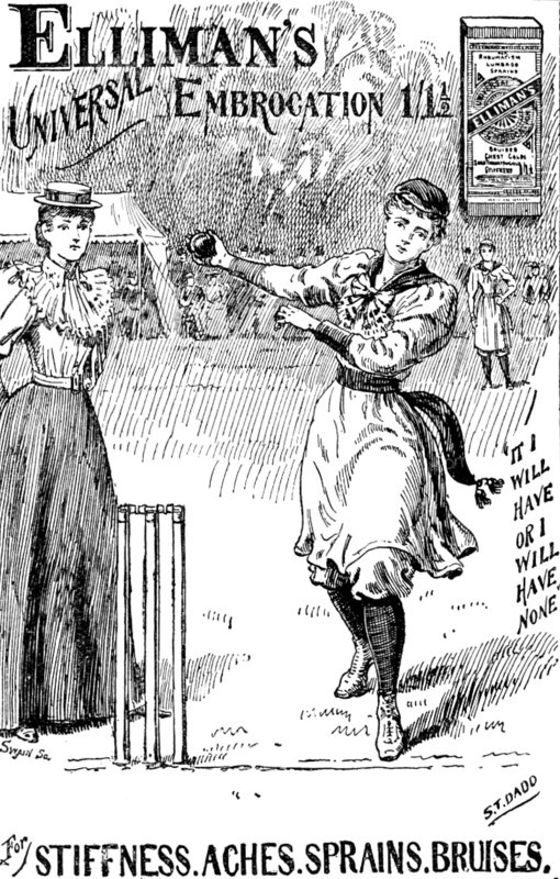 Advertisement for Elliman's Universal Embrocation, 1895. Creator: Joseph Swain.