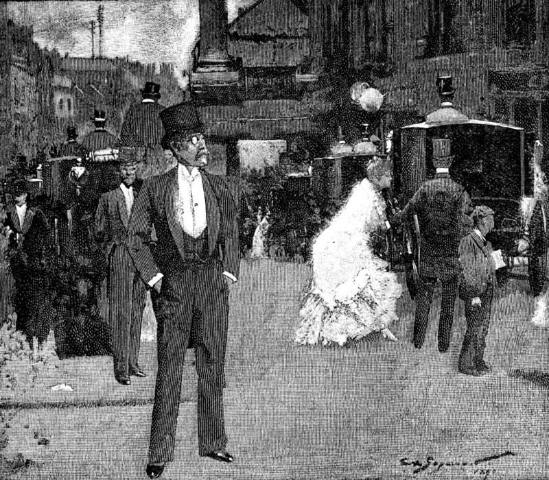 The London Season: the Opera, 1895. Creator: P Naumann.