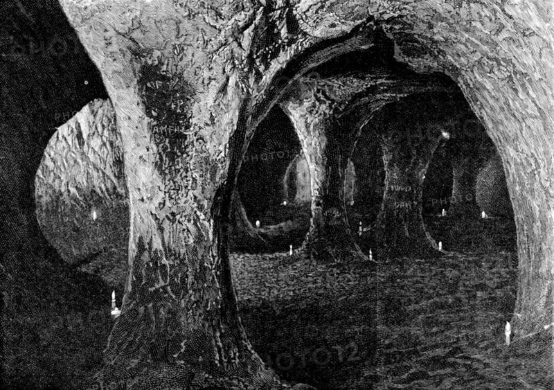 Caves at Hastings: the Crypt, 1895. Creator: Unknown.