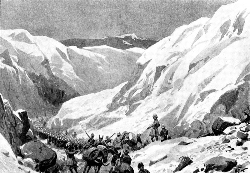 The Chitral Expedition: with General Gatacre and the Buffs on the march, 1895. Creator: Unknown.