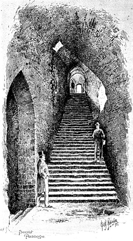 Secret Passage, Windsor Castle, 1895. Creator: Carl Hentschel.