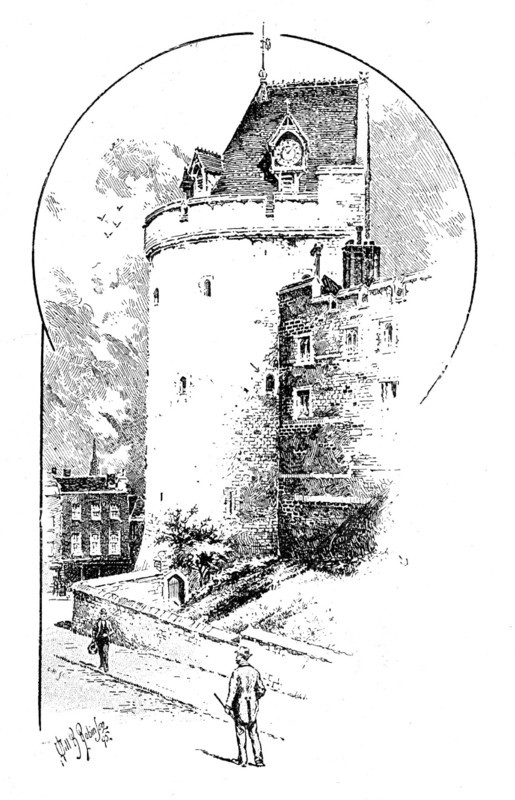 The Curfew Tower, Windsor Castle, 1895. Creator: Carl Hentschel.