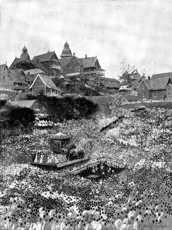 The Queen of Madagascar's Proclamation to her people, 1895. Creator: George Meisenbach.