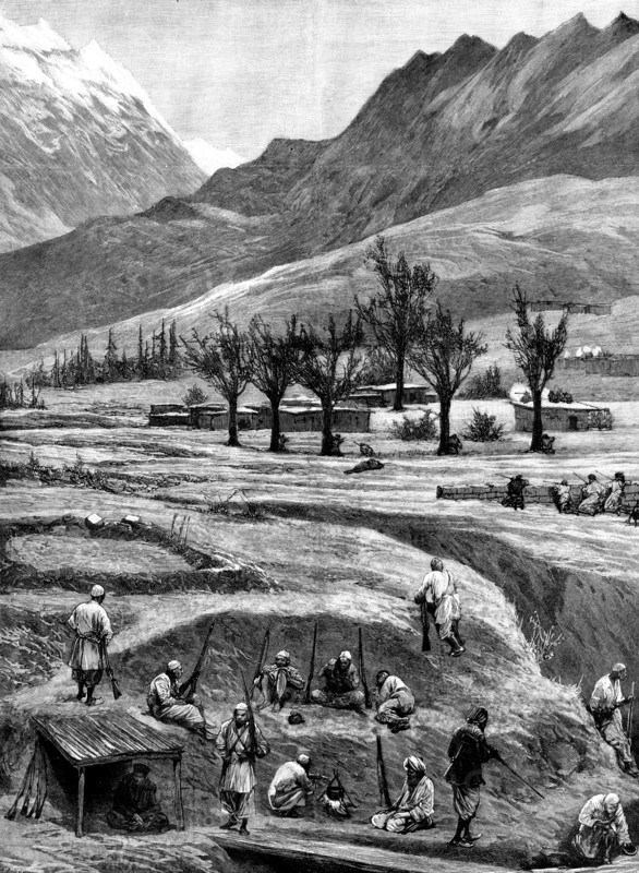 The Chitral Expedition: the Siege of Reshun, 1895. Creator: P Naumann.