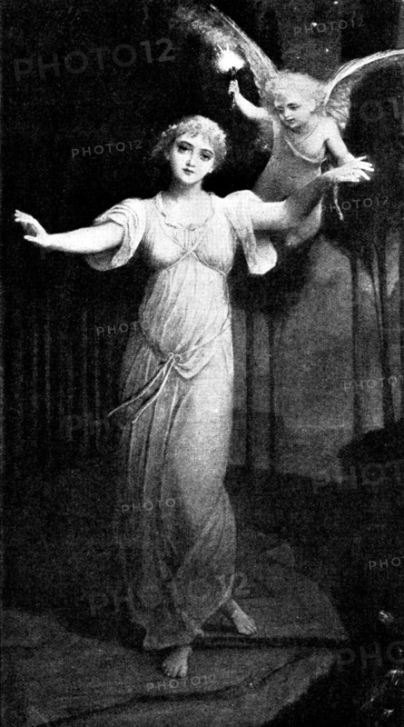 Under Love's Guidance - C. E. Hallé, 1895. Creator: George Meisenbach.