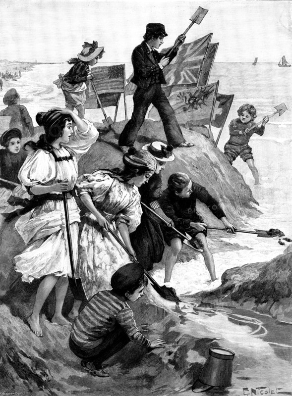 Coast Defence, 1895. Creator: P Naumann.
