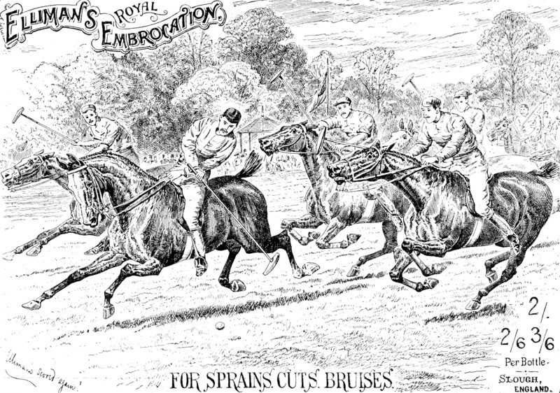 Advertisement for Elliman's Royal Embrocation, 1895.  Creator: Unknown.
