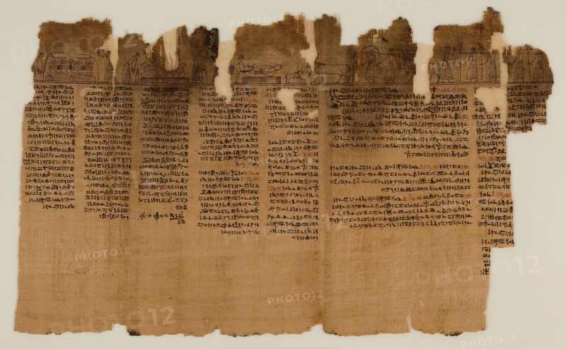 The Book of the Dead of Nes-Min, Section 1, c200-30 BC. Creator: Unknown.