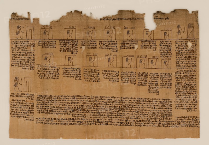 The Book of the Dead of Nes-Min, Section 17, c200-30 BC. Creator: Unknown.