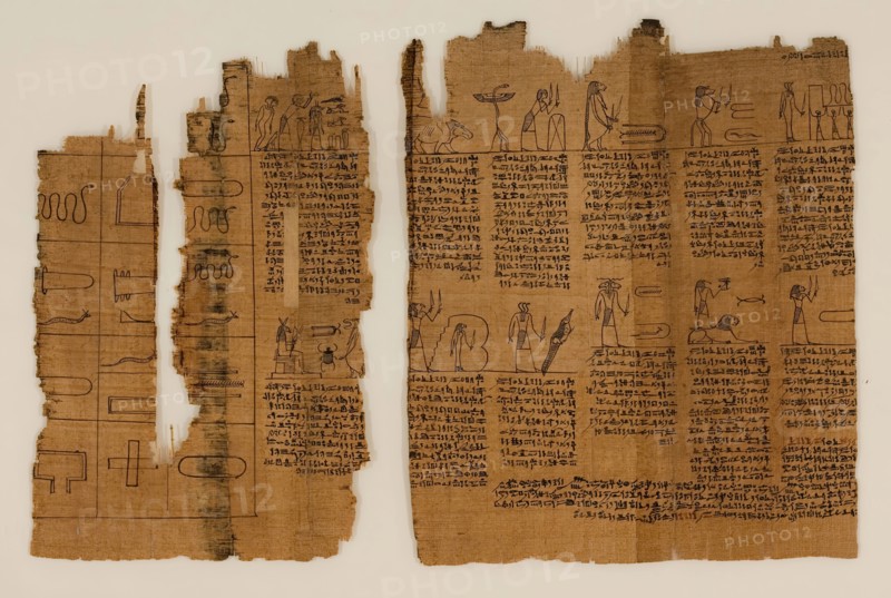 The Book of the Dead of Nes-Min, Section 19, c200-30 BC. Creator: Unknown.