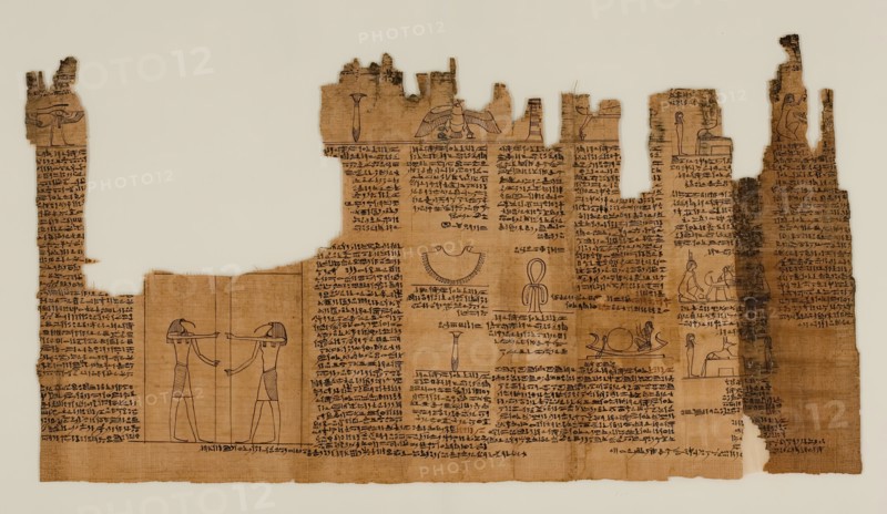 The Book of the Dead of Nes-Min, Section 21, c200-30 BC. Creator: Unknown.