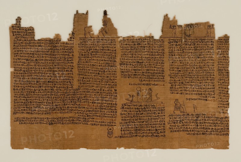 The Book of the Dead of Nes-Min, Section 22, c200-30 BC. Creator: Unknown.
