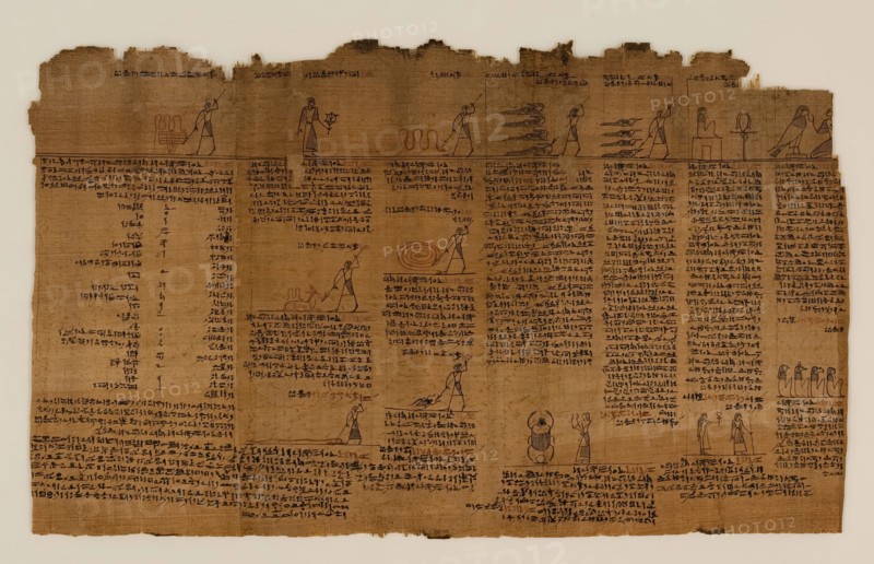 The Book of the Dead of Nes-Min, Section 7, c200-30 BC. Creator: Unknown.
