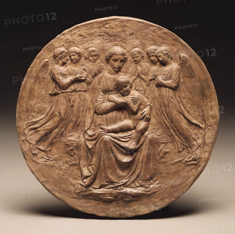 Madonna and Child with Six Angels, c1860. Creators: Virgin Mary, Jesus Christ, Unknown.