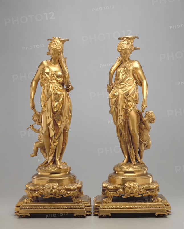 Candelabrum, c1860. Creator: Albert Ernest Carrier de Belleuse.