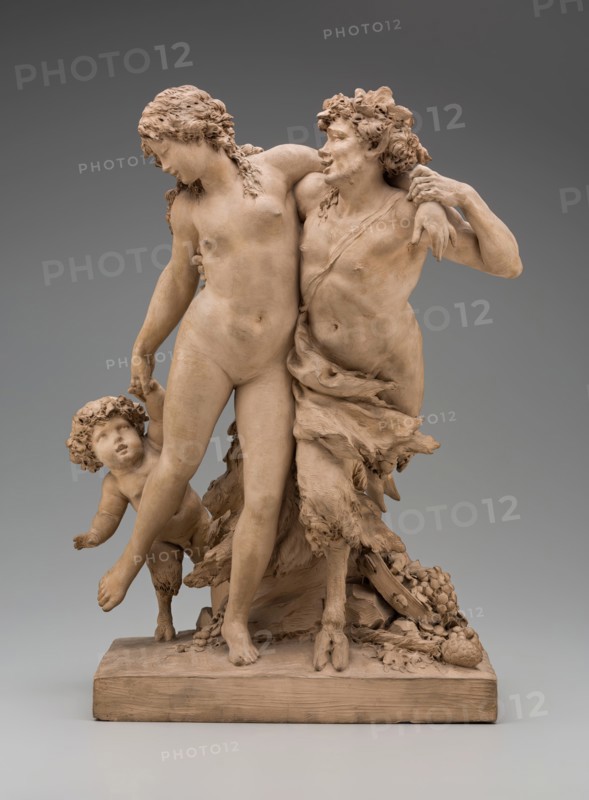 Bacchante and Satyr with Young Satyr, c.between 1775 and 1780. Creator: Claude Michel.