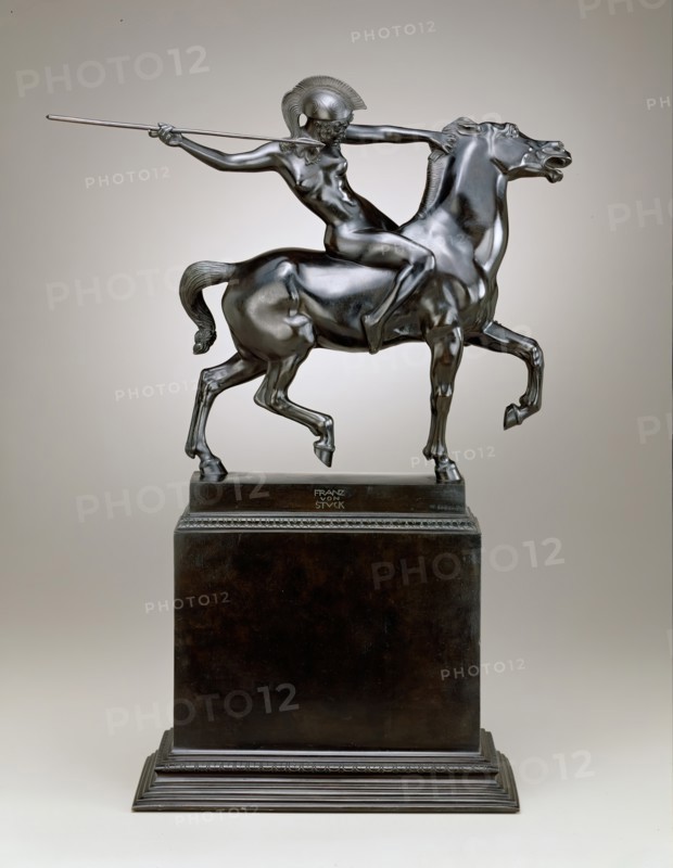 Amazon on Horseback, modelled 1897, cast 1906 or later. Creator: Franz von Stuck.