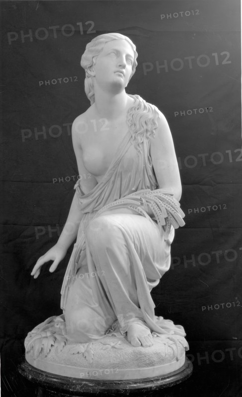 Ruth Gleaning, modelled 1850, carved between 1853 and 1883. Creator: Randolph Rogers.
